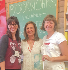 Bookworks staffers with Celeste Yacoboni